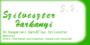 szilveszter harkanyi business card